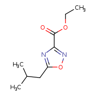 ethyl 5-(2-methylpropyl)-1,2,4-oxadiazole-3-carboxylate