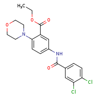 ethyl 5-(3,4-dichlorobenzamido)-2-(morpholin-4-yl)benzoate