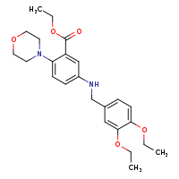 ethyl 5-{[(3,4-diethoxyphenyl)methyl]amino}-2-(morpholin-4-yl)benzoate