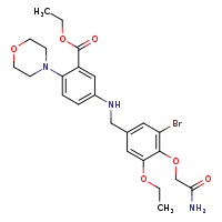 ethyl 5-({[3-bromo-4-(carbamoylmethoxy)-5-ethoxyphenyl]methyl}amino)-2-(morpholin-4-yl)benzoate