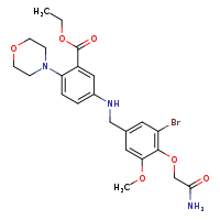 ethyl 5-({[3-bromo-4-(carbamoylmethoxy)-5-methoxyphenyl]methyl}amino)-2-(morpholin-4-yl)benzoate