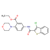 ethyl 5-(3-chloro-1-benzothiophene-2-amido)-2-(morpholin-4-yl)benzoate