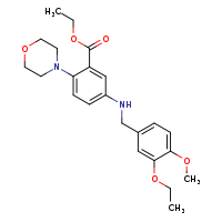ethyl 5-{[(3-ethoxy-4-methoxyphenyl)methyl]amino}-2-(morpholin-4-yl)benzoate