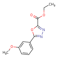 ethyl 5-(3-methoxyphenyl)-1,3,4-oxadiazole-2-carboxylate