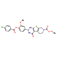 ethyl 5-[4-(4-chlorobenzoyloxy)-3-methoxyphenyl]-3-oxo-8-thia-4,6,11-triazatricyclo[7.4.0.0²,?]trideca-1(9),2(7)-diene-11-carboxylate