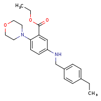 ethyl 5-{[(4-ethylphenyl)methyl]amino}-2-(morpholin-4-yl)benzoate