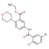 ethyl 5-(5-bromo-2-chlorobenzamido)-2-(morpholin-4-yl)benzoate