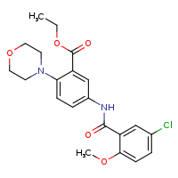 ethyl 5-(5-chloro-2-methoxybenzamido)-2-(morpholin-4-yl)benzoate