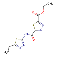 ethyl 5-[(5-ethyl-1,3,4-thiadiazol-2-yl)carbamoyl]-1,3,4-thiadiazole-2-carboxylate