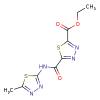 ethyl 5-[(5-methyl-1,3,4-thiadiazol-2-yl)carbamoyl]-1,3,4-thiadiazole-2-carboxylate