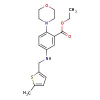 ethyl 5-{[(5-methylthiophen-2-yl)methyl]amino}-2-(morpholin-4-yl)benzoate