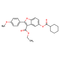 ethyl 5-(cyclohexanecarbonyloxy)-2-(4-methoxyphenyl)-1-benzofuran-3-carboxylate