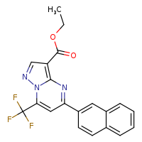 ethyl 5-(naphthalen-2-yl)-7-(trifluoromethyl)pyrazolo[1,5-a]pyrimidine-3-carboxylate