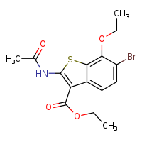 ethyl 6-bromo-2-acetamido-7-ethoxy-1-benzothiophene-3-carboxylate