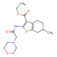 ethyl 6-methyl-2-[2-(morpholin-4-yl)acetamido]-4,5,6,7-tetrahydro-1-benzothiophene-3-carboxylate