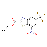 ethyl 7-nitro-5-(trifluoromethyl)-1,3-benzothiazole-2-carboxylate
