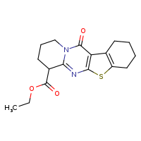 ethyl 9-oxo-17-thia-2,8-diazatetracyclo[8.7.0.0³,?.0¹¹,¹?]heptadeca-1(10),2,11(16)-triene-4-carboxylate