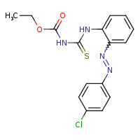 ethyl N-({2-[(1E)-2-(4-chlorophenyl)diazen-1-yl]phenyl}carbamothioyl)carbamate