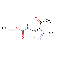 ethyl N-(4-acetyl-3-methyl-1,2-thiazol-5-yl)carbamate