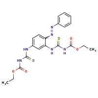 ethyl N-{[5-({[(ethoxycarbonyl)amino]methanethioyl}amino)-2-[(1E)-2-phenyldiazen-1-yl]phenyl]carbamothioyl}carbamate