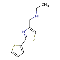 ethyl({[2-(thiophen-2-yl)-1,3-thiazol-4-yl]methyl})amine