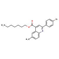 heptyl 2-(4-bromophenyl)-6-methylquinoline-4-carboxylate