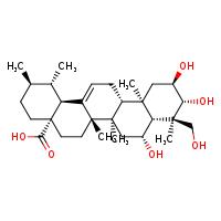 (2S,3R,4S,5S,6R)-6-({[(2R,3R,4R,5S,6R)-3,4-dihydroxy-6-(hydroxymethyl)-5-{[(2S,3R,4R,5R,6S)-3,4,5-trihydroxy-6-methyloxan-2-yl]oxy}oxan-2-yl]oxy}methyl)-3,4,5-trihydroxyoxan-2-yl (1S,2R,4aS,6aR,6bR,8R,8aR,9R,10R,11R,12aR,12bR,14bS)-8,10,11-trihydroxy-9-(hydroxymethyl)-1,2,6a,6b,9,12a-hexamethyl-2,3,4,5,6,7,8,8a,10,11,12,12b,13,14b-tetradecahydro-1H-picene-4a-carboxylate