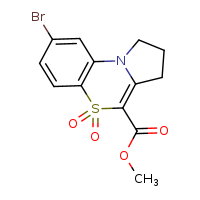 methyl 12-bromo-8,8-dioxo-8??-thia-2-azatricyclo[7.4.0.0²,?]trideca-1(9),6,10,12-tetraene-7-carboxylate