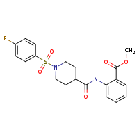 methyl 2-[1-(4-fluorobenzenesulfonyl)piperidine-4-amido]benzoate