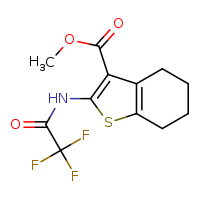 methyl 2-(2,2,2-trifluoroacetamido)-4,5,6,7-tetrahydro-1-benzothiophene-3-carboxylate