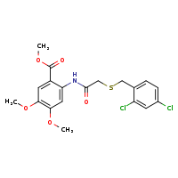methyl 2-(2-{[(2,4-dichlorophenyl)methyl]sulfanyl}acetamido)-4,5-dimethoxybenzoate