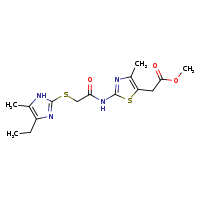 methyl 2-(2-{2-[(4-ethyl-5-methyl-1H-imidazol-2-yl)sulfanyl]acetamido}-4-methyl-1,3-thiazol-5-yl)acetate