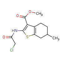 methyl 2-(2-chloroacetamido)-6-methyl-4,5,6,7-tetrahydro-1-benzothiophene-3-carboxylate