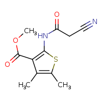 methyl 2-(2-cyanoacetamido)-4,5-dimethylthiophene-3-carboxylate