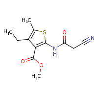 methyl 2-(2-cyanoacetamido)-4-ethyl-5-methylthiophene-3-carboxylate