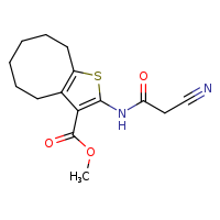 methyl 2-(2-cyanoacetamido)-4H,5H,6H,7H,8H,9H-cycloocta[b]thiophene-3-carboxylate