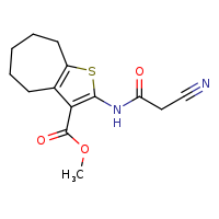 methyl 2-(2-cyanoacetamido)-4H,5H,6H,7H,8H-cyclohepta[b]thiophene-3-carboxylate