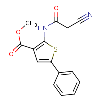 methyl 2-(2-cyanoacetamido)-5-phenylthiophene-3-carboxylate