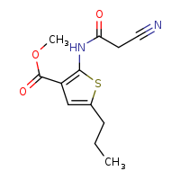 methyl 2-(2-cyanoacetamido)-5-propylthiophene-3-carboxylate