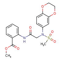 methyl 2-{2-[N-(2,3-dihydro-1,4-benzodioxin-6-yl)methanesulfonamido]acetamido}benzoate