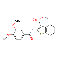 methyl 2-(3,4-dimethoxybenzamido)-4,5,6,7-tetrahydro-1-benzothiophene-3-carboxylate