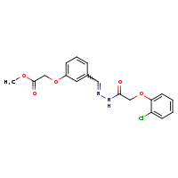 methyl 2-{3-[(E)-{[2-(2-chlorophenoxy)acetamido]imino}methyl]phenoxy}acetate