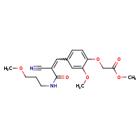 methyl 2-{4-[(1E)-2-cyano-2-[(3-methoxypropyl)carbamoyl]eth-1-en-1-yl]-2-methoxyphenoxy}acetate