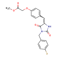 methyl 2-(4-{[(4Z)-1-[(4-fluorophenyl)methyl]-2,5-dioxoimidazolidin-4-ylidene]methyl}phenoxy)acetate