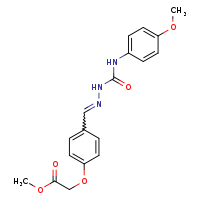 methyl 2-{4-[(E)-({[(4-methoxyphenyl)carbamoyl]amino}imino)methyl]phenoxy}acetate
