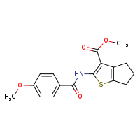 methyl 2-(4-methoxybenzamido)-4H,5H,6H-cyclopenta[b]thiophene-3-carboxylate