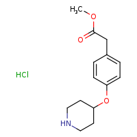 methyl 2-[4-(piperidin-4-yloxy)phenyl]acetate hydrochloride