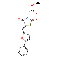methyl 2-[(5E)-2,4-dioxo-5-[(5-phenylfuran-2-yl)methylidene]-1,3-thiazolidin-3-yl]acetate