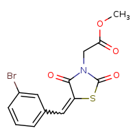methyl 2-[(5E)-5-[(3-bromophenyl)methylidene]-2,4-dioxo-1,3-thiazolidin-3-yl]acetate