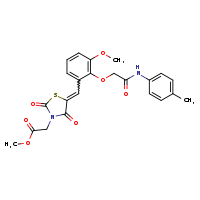 methyl 2-[(5E)-5-[(3-methoxy-2-{[(4-methylphenyl)carbamoyl]methoxy}phenyl)methylidene]-2,4-dioxo-1,3-thiazolidin-3-yl]acetate